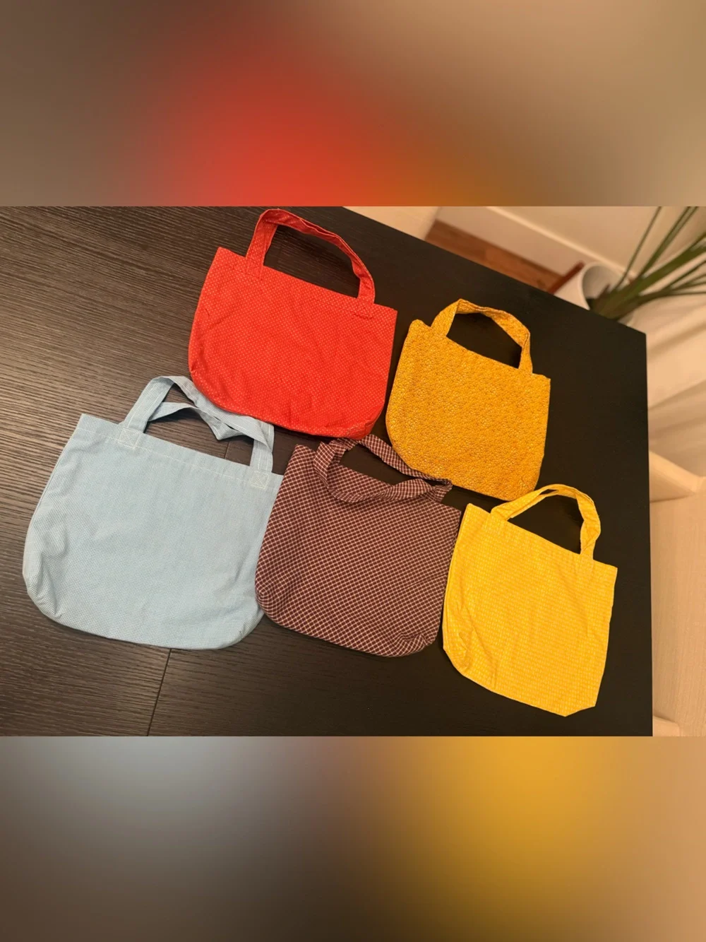 Handmade Totes Bundle of (5) Kids Totes Jungle Safari Zoo Theme Party Favors